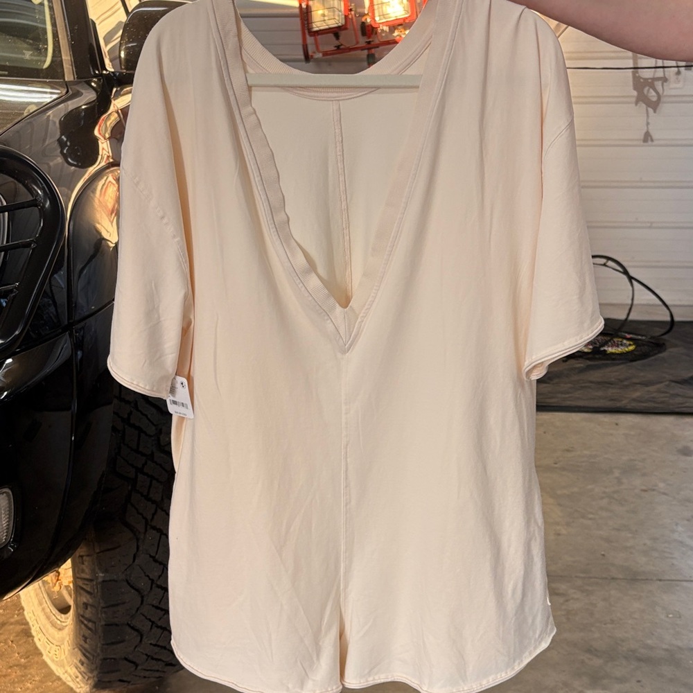 Elegant Cream V-Neck Jumpsuit